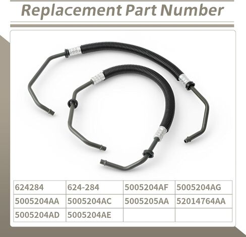 5005204AG 624-284 Transmission Oil Cooler Pressure Return Hose Tube Line Assembly Replacement for Dodge Grand Caravan 2008-2020 for Chrysler Town & Country 2008-2016 for Ram C/V 2012-2015 in Kuwait