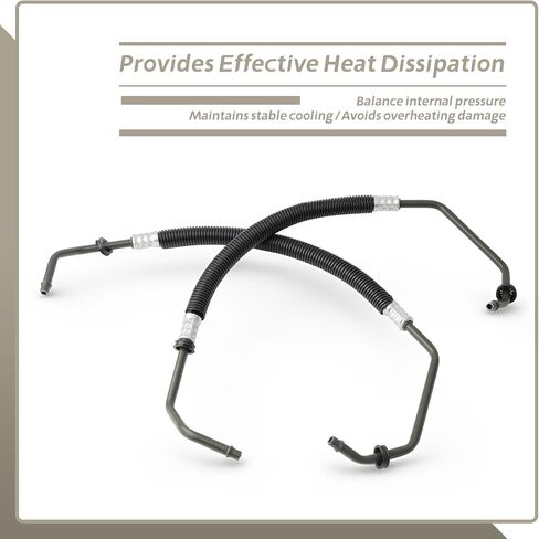 5005204AG 624-284 Transmission Oil Cooler Pressure Return Hose Tube Line Assembly Replacement for Dodge Grand Caravan 2008-2020 for Chrysler Town & Country 2008-2016 for Ram C/V 2012-2015 in Kuwait
