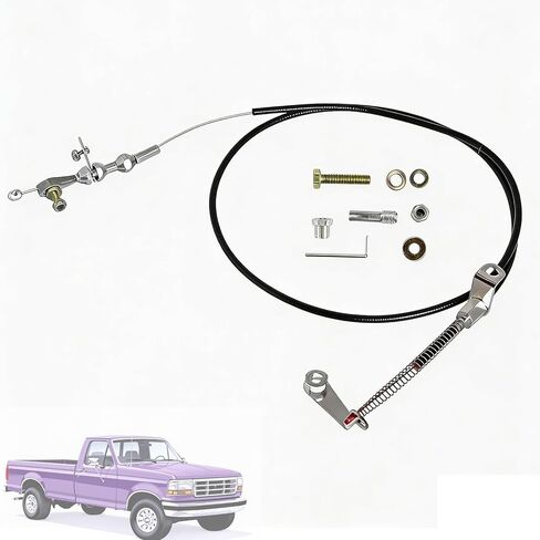KD-2AODU Kickdown Cable Kit Compatible with Ford AOD Transmission for Bronco,E-150/E-250 Econoline,F-150/F-250 1981-1993 Replace KD-2AODU KD2AODU Black TV Cable Assembly in Saudi Arabia