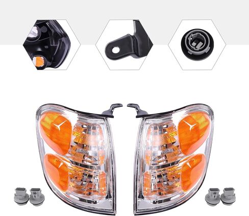 Turn Signal Light For 2004 Toyota Tundra Plastic Lens, Left Driver and Right Passenger Side Front Turn Signal Light, OEM 81520-0C020 81510-0C020 in Kuwait