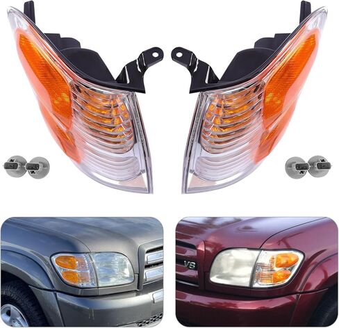 Turn Signal Light For 2004 Toyota Tundra Plastic Lens, Left Driver and Right Passenger Side Front Turn Signal Light, OEM 81520-0C020 81510-0C020 in Kuwait