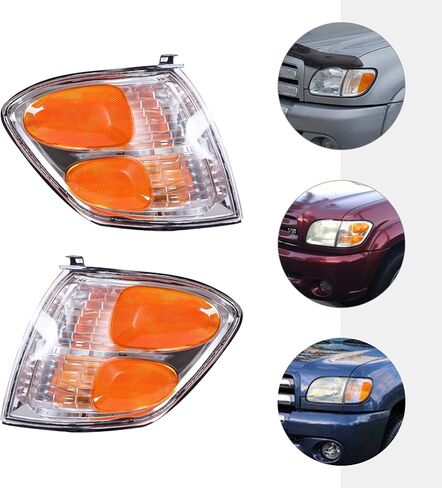 Turn Signal Light For 2004 Toyota Tundra Plastic Lens, Left Driver and Right Passenger Side Front Turn Signal Light, OEM 81520-0C020 81510-0C020 in Kuwait