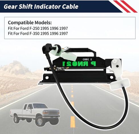 كابل مؤشر ناقل الحركة F5TZ-7A110-AA متوافق مع Ford F-250 F-350 1995 1996 1997 يستبدل مجموعة مؤشر ناقل الحركة F5TZ7A110AA in Kuwait