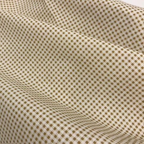 Khaki Brown Dot Printed Fabric Lightweight Poplin for Clothing, Home Decor, Dresses & DIY, 59" Wide x 1 Yard Pre-Cut in Kuwait
