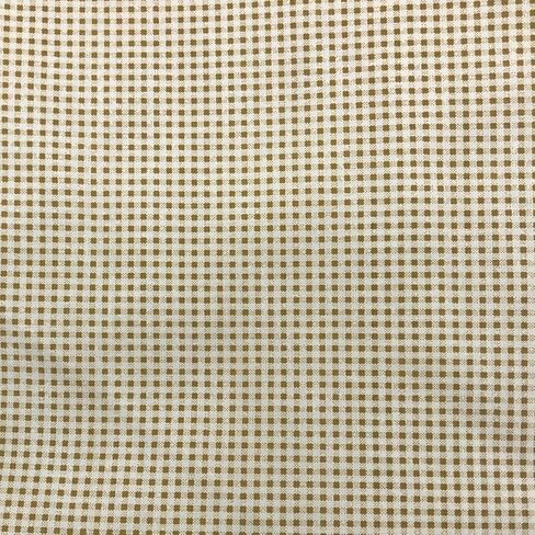Khaki Brown Dot Printed Fabric Lightweight Poplin for Clothing, Home Decor, Dresses & DIY, 59" Wide x 1 Yard Pre-Cut in Kuwait