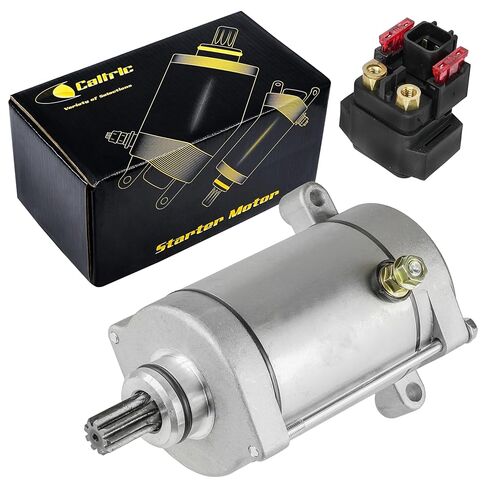 Caltric Starter W/Relay Solenoid Compatible with Yamaha Rhino 700 Yxr700F Yxr700 4X4 2008-2013 in Kuwait