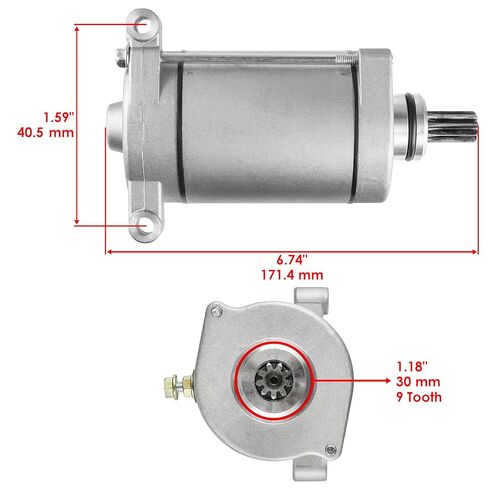 Caltric Starter W/Relay Solenoid Compatible with Yamaha Rhino 700 Yxr700F Yxr700 4X4 2008-2013 in Kuwait