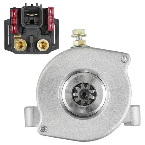 Caltric Starter W/Relay Solenoid Compatible with Yamaha Rhino 700 Yxr700F Yxr700 4X4 2008-2013 in Kuwait
