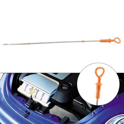 Automotive Oil Level Gauge Compatible with Vw for Beetle for L4 2000 2001 2002 for Golf 2000 2001 2002 2003 2004 2005 2006 Car Engine Oil Dipstick OEM: 06B115611R in Kuwait