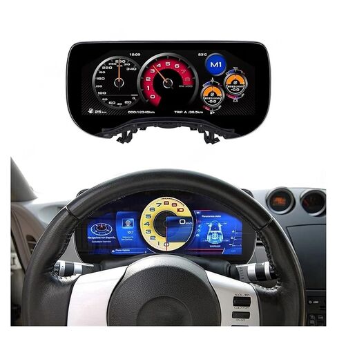 Upgrade Compatible with Nissan Patrol 350 370Z 2002-2008 Digital Cluster Dashboard Auto Speedometer Car System Accessories in Saudi Arabia