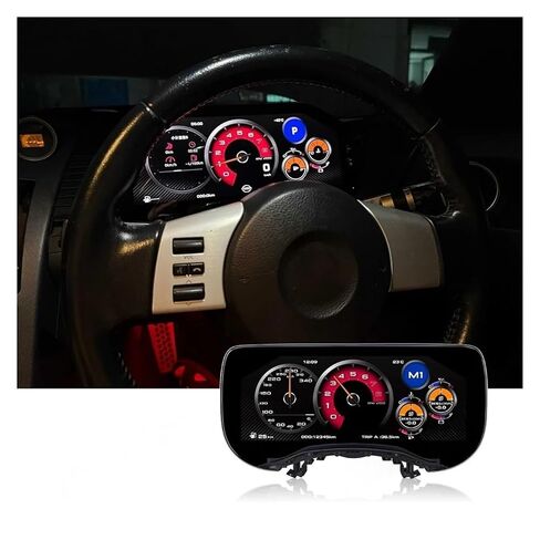 Upgrade Compatible with Nissan Patrol 350 370Z 2002-2008 Digital Cluster Dashboard Auto Speedometer Car System Accessories in Saudi Arabia