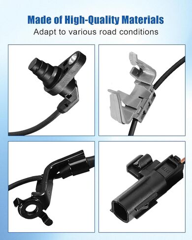 2 Pcs Front Wheel Left and Right ABS Speed Sensors Fit for Toyota Highlander Lexus Rx350 Rx450H 2010-2019 Replaces ALS2540 ALS2539 895420E020 895420E080 in Kuwait