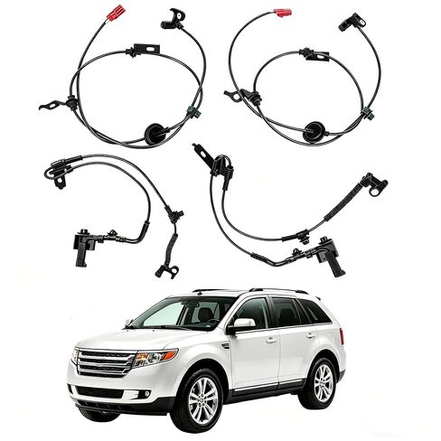4Pcs ABS Wheel Speed Sensors Front Rear Wheel Compatible for Ford Fusion 2010-2012 Replaces AE5Z2C205B AE5C2C204AC 6E5Z2C187AA 6E5Z2C182AA in Kuwait