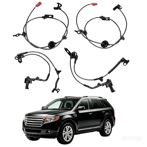 4Pcs ABS Wheel Speed Sensors Front Rear Wheel Compatible for Ford Fusion 2010-2012 Replaces AE5Z2C205B AE5C2C204AC 6E5Z2C187AA 6E5Z2C182AA in Kuwait