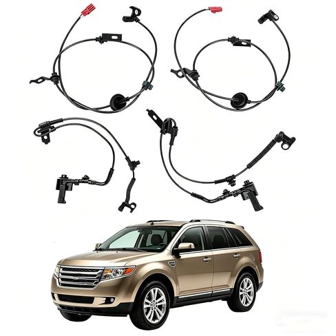 4Pcs ABS Wheel Speed Sensors Front Rear Wheel Compatible for Ford Fusion 2010-2012 Replaces AE5Z2C205B AE5C2C204AC 6E5Z2C187AA 6E5Z2C182AA in Kuwait
