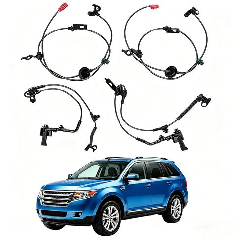 4Pcs ABS Wheel Speed Sensors Front Rear Wheel Compatible for Ford Fusion 2010-2012 Replaces AE5Z2C205B AE5C2C204AC 6E5Z2C187AA 6E5Z2C182AA in Kuwait