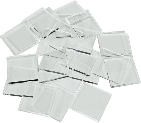 LITKO 25mm Square Clear Acrylic Miniature Bases | 3mm Thick | Set of 25 | Compatible with Warhammer: The Old World, Kings of War & Rank-and-Flank Games in Kuwait