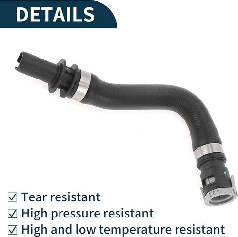 Radiator Hose Heater Hose No.30636987 for Volvo S40 2004-2013 Black Rubber 1 Pc Warm Air Outlet Pipe Good Sealing in Kuwait