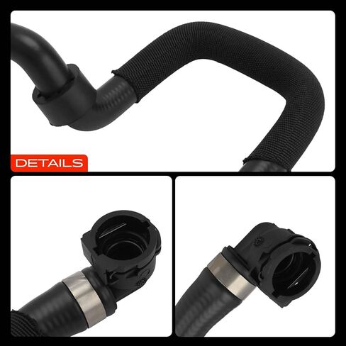 A-Premium Upper or Passenger Side Radiator Coolant Hose Compatible with BMW 535i, 535i xDrive, 535i GT, 535i GT xDrive, 740i, 740Li, 740Li xDrive, 640i, 640i Gran Coupe, 640i xDrive Gran Coupe in Kuwait