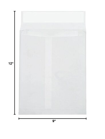 Tyvek Aviditi TYE09122WE Olefin مظروف قابل للتوسيع، 12 بوصة طول × 9 بوصة عرض × 2 بوصة ارتفاع، أبيض (علبة بها 100) in Kuwait