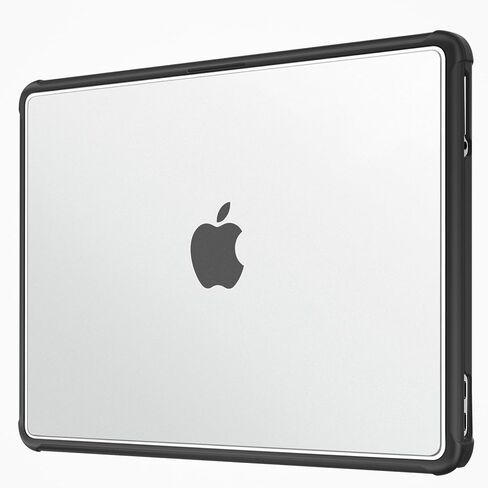 MOSISO Reinforced Anti-Crack Cover Compatible with MacBook Neo Case 13 inch 2026 Model A3404, Matte Finish Seamlessly Closes Scratch & Fingerprint Protective Hard Shell with TPU Bumper, Black in Kuwait