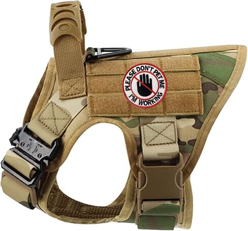 2 Pcs Service Dog Patch,Please Don't Pet Me I'm Working Tactical Patch,Embroidered Applique Fastener Hook and Loop Emblem,Funny Patches for Backpacks,Dog Harnesses,Service Animal Vests,Tactical Gear in Kuwait