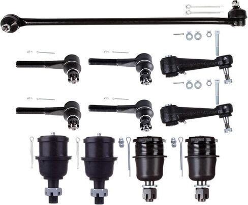 OCPTY - New 11-Piece fit for Dodge B1500 B2500 B3500 Ram 1500 2500 3500 Van - 2 Front Upper 2 Lower Ball Joint 2 Outer 2 Inner Tie Rod End 2 Idler Arm 1 Center Link in Kuwait