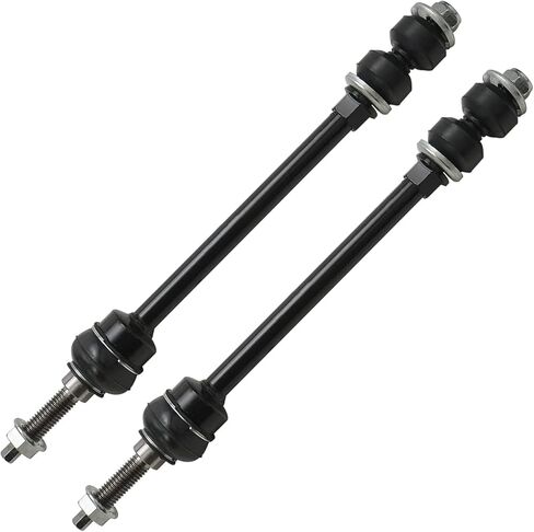 Detroit Axle - 4WD Front Outer Tie Rods Sway Bars for 2002-2005 Dodge Ram 1500 2 Outer Tie Rod End Links 2 Sway Bar End Links 2003 2004 Replacement in Kuwait