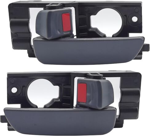 2Pcs Interior Door Handles for Hyundai Accent 2006 2007 2008 2009 2010 2011, Front Left Driver & Right Passenger Side Replaces# 826101E000, 826201E000, Textured Gray in Kuwait