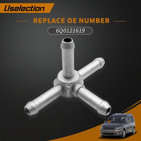 Uselection Replacement for 6Q0121619 Aluminum Coolant Hose Connector Flange Replacement For Audi A3 VW Golf Jetta Caddy Touran Seat Skoda in Saudi Arabia