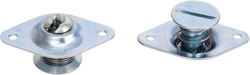 JEGS Hood And Deck Install Kit | Made In USA | Slotted Head | Kit Includes (10) Self-ejecting Fasteners, (10) Springs, (10) 90in.Brackets, (50) Steel, And (20) Aluminum Pop Rivets in Kuwait
