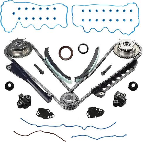 5.4 Timing Chain Kit with Valve Cover Gasket Set Fit for Ford F-150 F-250 F-350 Super Duty Expedition Lincoln Mart LT Lincoln Navigator 5.4L 3V 2004-2011 Replace#VS50687R TK4170 TS391SB in Kuwait