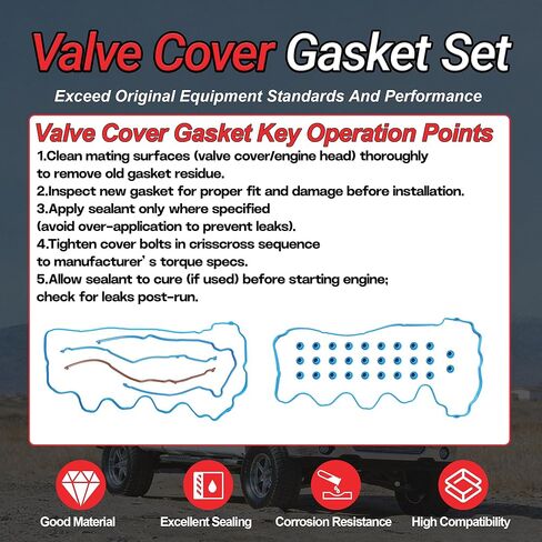 5.4 Timing Chain Kit with Valve Cover Gasket Set Fit for Ford F-150 F-250 F-350 Super Duty Expedition Lincoln Mart LT Lincoln Navigator 5.4L 3V 2004-2011 Replace#VS50687R TK4170 TS391SB in Kuwait