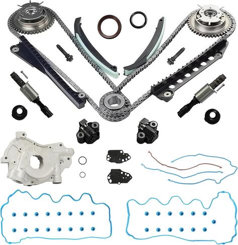 5.4 Timing Chain Kit with Valve Cover Gasket Set Fit for Ford F-150 F-250 F-350 Super Duty Expedition Lincoln Mart LT Lincoln Navigator 5.4L 3V 2004-2011 Replace#VS50687R TK4170 TS391SB in Kuwait