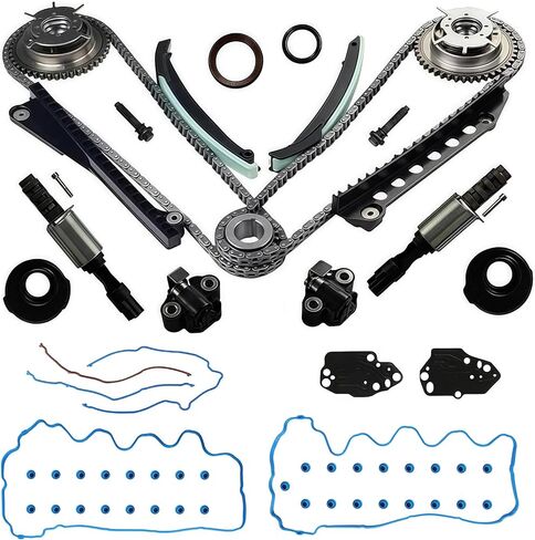 5.4 Timing Chain Kit with Valve Cover Gasket Set Fit for Ford F-150 F-250 F-350 Super Duty Expedition Lincoln Mart LT Lincoln Navigator 5.4L 3V 2004-2011 Replace#VS50687R TK4170 TS391SB in Kuwait