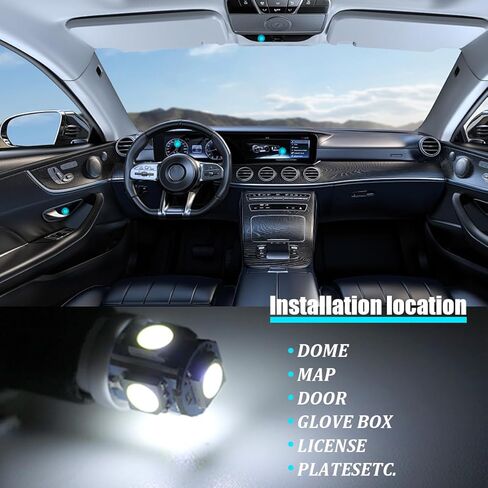42PCS Car Interior LED Lights Kit, 12V T10 31mm 41mm Automotive Lamp Bulbs Set, Vehicle Brake License Plate Dome Map Parking Light Accessories, Universal for SUV Truck Van in Saudi Arabia