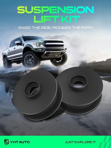 YHTAUTO 2.5 inch Rear Leveling Lift Kit Compatible with Ram 2500 2014-2022, Steel Spring Spacers Suspension Leveling Kit Set of 2 in Kuwait