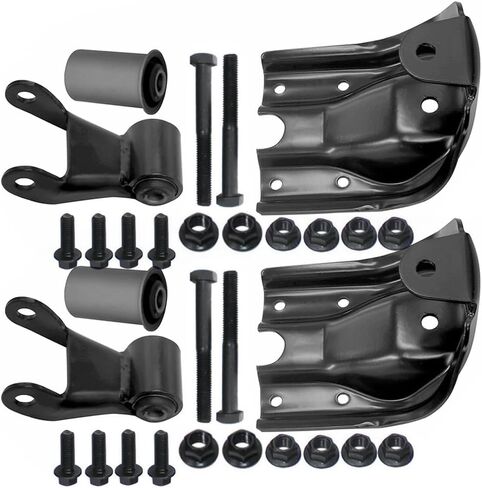 Rear Leaf Spring Shackle Hanger Bracket Pair Compatible with 1988–1997 Chevy/GMC C1500 C2500 – Replaces 722-102 in Saudi Arabia