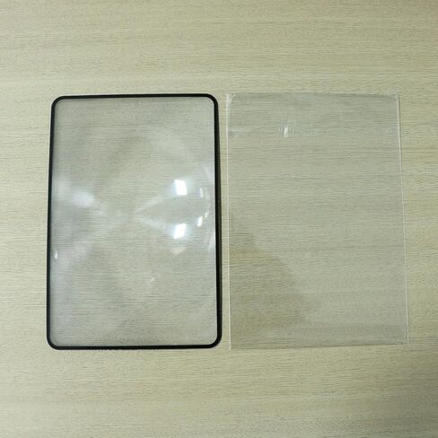 2PCS Ultra Thin 180x120mm PVC Book Page Magnifier - Convenient Magnifying Glass for Reading, Expanded Viewing Area, Ideal for Elderly Reading in Kuwait