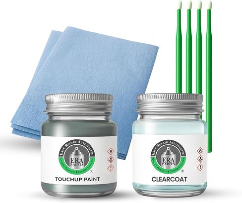ERA Paints - RRR - Mirage Green for HYUNDAI Exact OEM Color Match Automotive Touch Up Paint for Cars - Scratch & Chip Repair for Metal & Plastic - Essential Kit - Made in USA in Kuwait