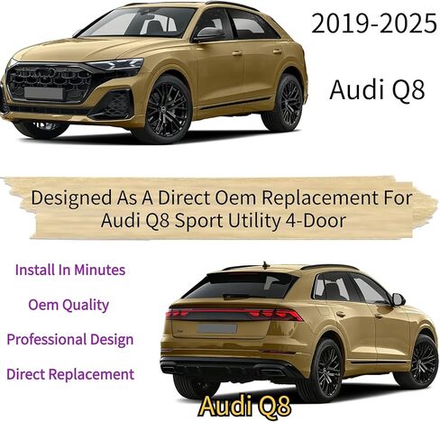 Rear Wiper Blade & Arm Replacement for Audi Q8 2019-2025 2024 2023 2022 2021 2020 Exact Fit for Premium Plus Prestige Launch Edition Models Rear Back Windshield Wiper Blade Set in Kuwait