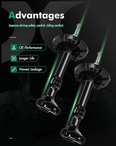 SCITOO Front Shocks Set of 2, Shocks and Struts Fits 02 03 04 05 06 07 for Mercedes-Benz C230,01 02 03 04 05 for Mercedes-Benz C240,06 07 for Mercedes-Benz C280,01 02 03 04 05 for Mercedes-Benz C3 in Kuwait