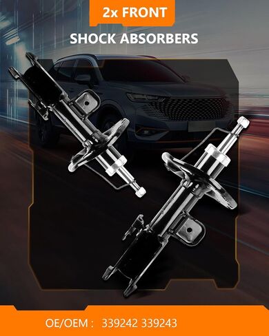 Front Struts Shocks for Toyota, OCPTY Shock Absorbers for Toyota Fits 2010 2011 2012 2013 2014 2015 for Toyota Prius,2012-2015 for Toyota Prius Plug-In Automotive Replacement Shocks 339242 339243-2pcs in Kuwait