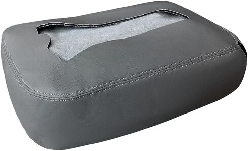 Car Center Console Seat Armrest Cover Replacement Zipper Design Compatible with Chevy Compatible with GMC Models 2007 2008 2009 2010 2011 2012 2013 2014, Dark Gray in Kuwait
