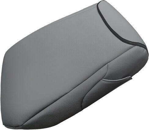 Car Center Console Seat Armrest Cover Replacement Zipper Design Compatible with Chevy Compatible with GMC Models 2007 2008 2009 2010 2011 2012 2013 2014, Dark Gray in Kuwait