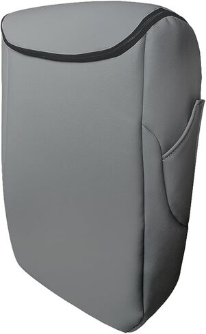 Car Center Console Seat Armrest Cover Replacement Zipper Design Compatible with Chevy Compatible with GMC Models 2007 2008 2009 2010 2011 2012 2013 2014, Dark Gray in Kuwait