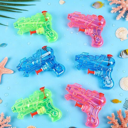 FOIMAS 12 Pack Mini Water Guns,Transparent Squirt Water Gun Soaker for Kids Summer Pool Beach Water Battle Activities Outdoor Backyard in Kuwait