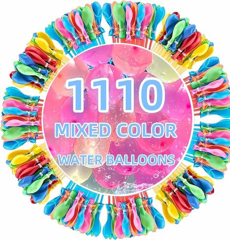 Summer Water Toys Magical Quick Fill Water Balloons for Pools and Water Companions 1110 Balloons (FD) in Saudi Arabia