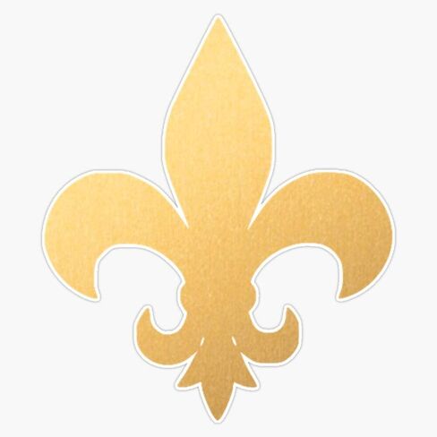 Gold Fleur De Lis Vinyl Waterproof Sticker Decal Car Laptop Wall Window Bumper Sticker 5" in Saudi Arabia