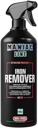 MANIAC LINE MAFRA Iron Remover | Rapid Metal Particle Dissolution for Safer Decontamination | Visual Reaction Guides Rinse | Bodywork Rims and Exterior Glass Pre Wash Step | 1 Liter in Saudi Arabia